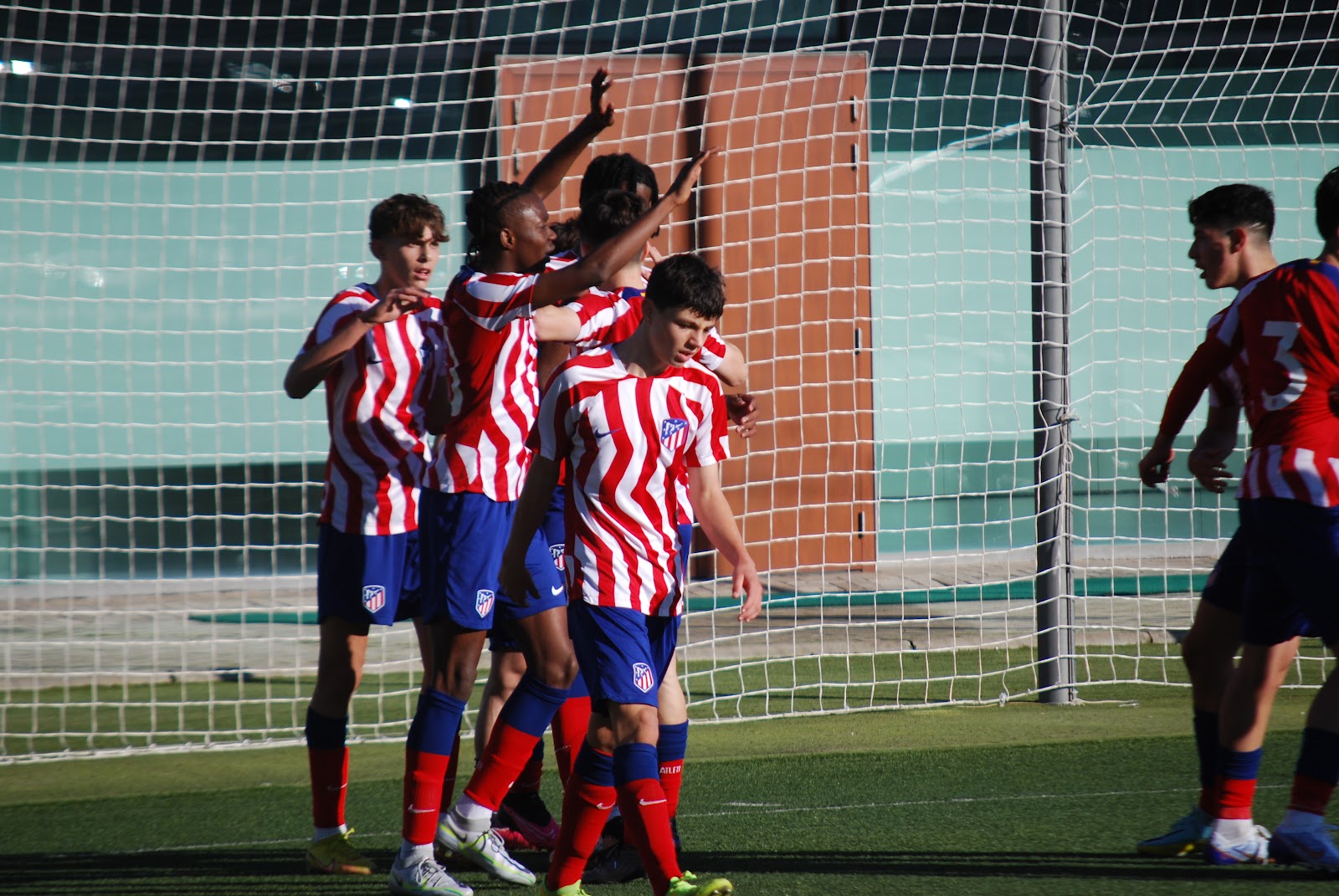 Celebración del Atlético de Madrid durante el torneo